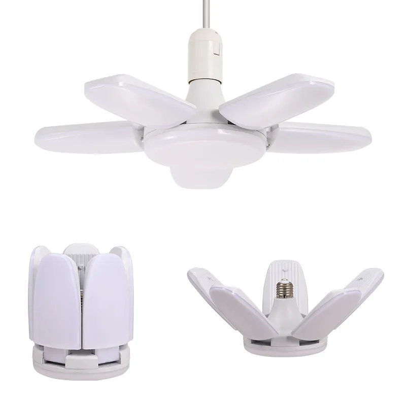 brightest garage light 500w led industrial light ,5 leaves deformable ceiling folding lights garage led decorative
