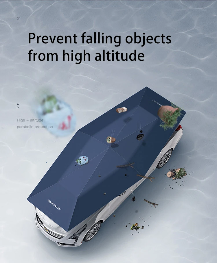 4.2m 4.8m 4.6m 5.2m Anti-UV automatic folding sun shade covering roof car cover umbrella sunshade with remote