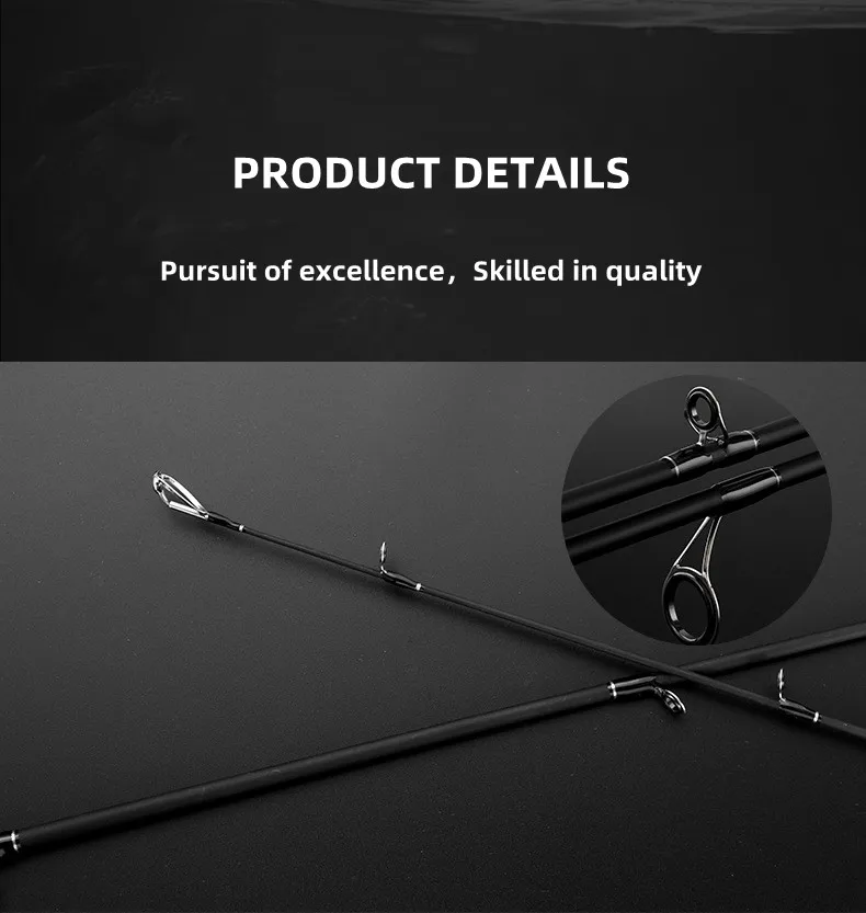 Weihai Freshwater 1.8m 2.1m 2.4m High Carbon Fiber Fishing Rod Spinning/casting Lure Sea