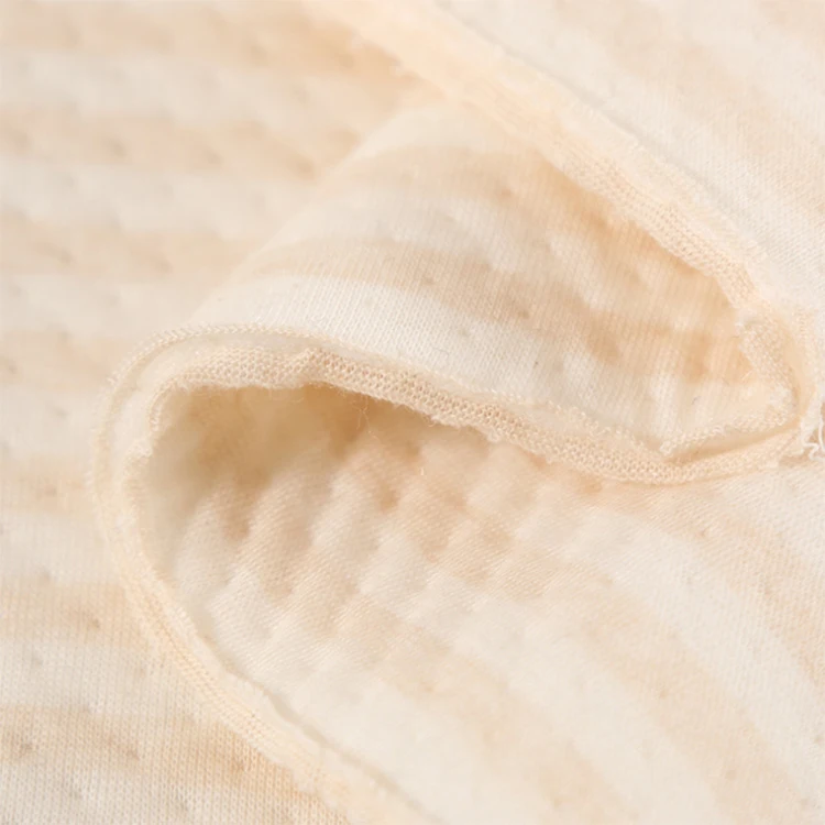 
new RTS eco-friendly 100% organic cotton jacquard quilting scuba fabric in knitted fabric for newborn baby romper, swaddle 