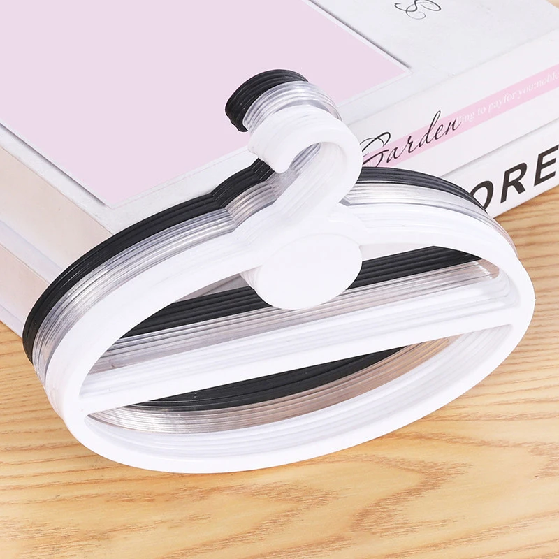 Cross border custom oval scarf hanger crossbar scarf hook space saving plastic tie hook black towel hanger for garment