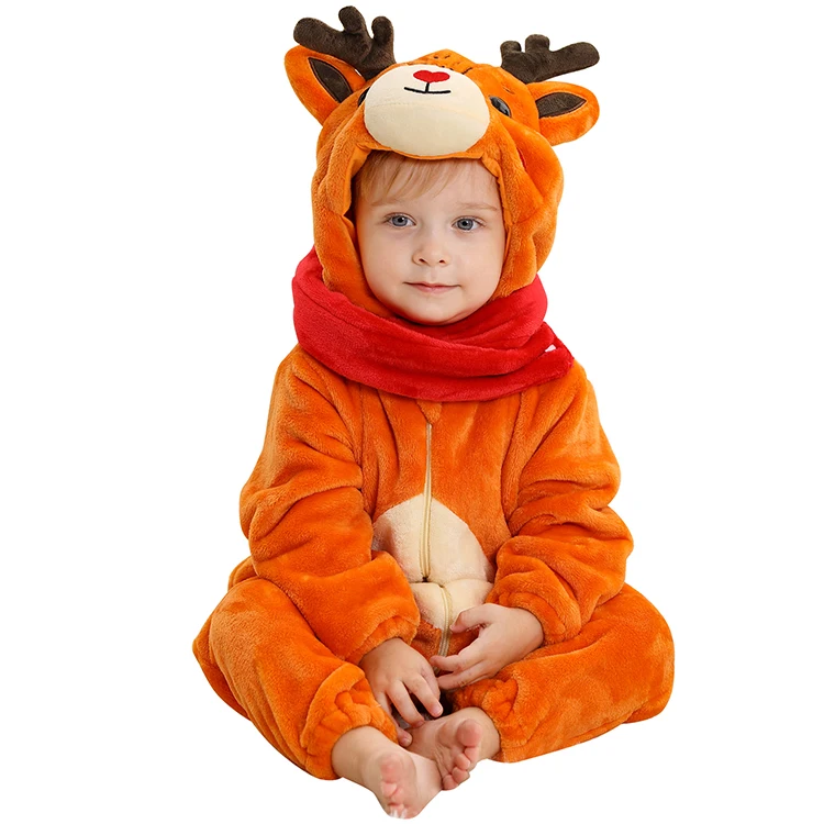 MICHLEY Kids Boy And Girl Cosplay Stitch Cartoon Clothes NewBorn baby Rompers