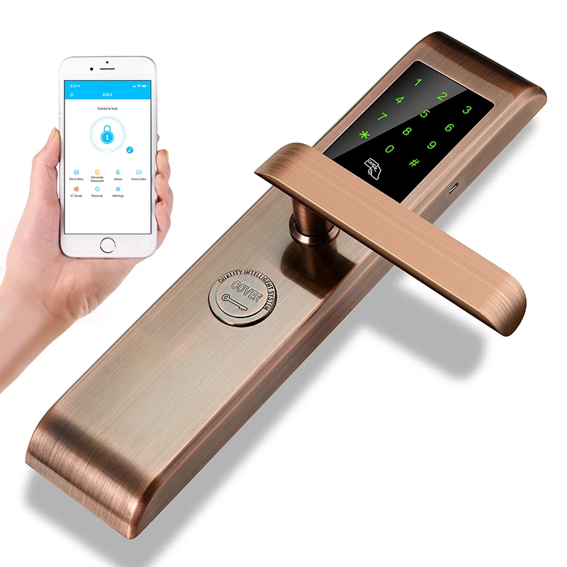 Приложение управление Wi Fi сенсорный экран салфетки карты запись смарт карты отпечатков пальцев замок двери