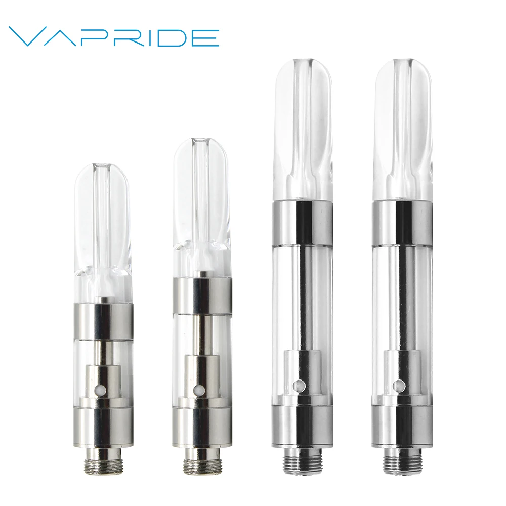 2022 New Arrival Ceramic coil Carts PCTG Press Screw Tip Electronic cigarette 0.5ml 1ml Vape 510 cartridge