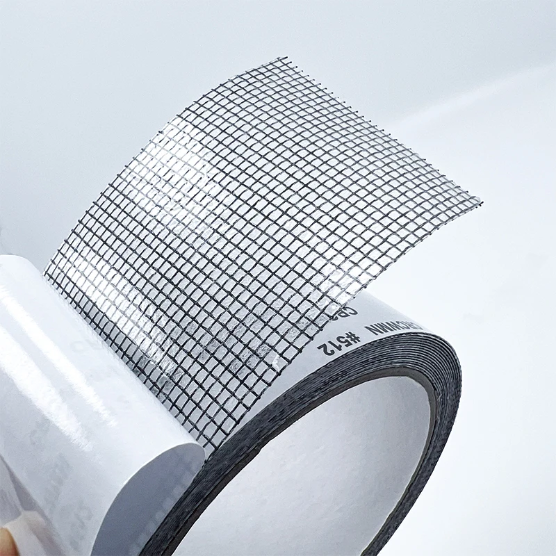 customized Anti-insect fly bug insect adhesive  hole net repairing window fiberglass mesh s  Window screenTape