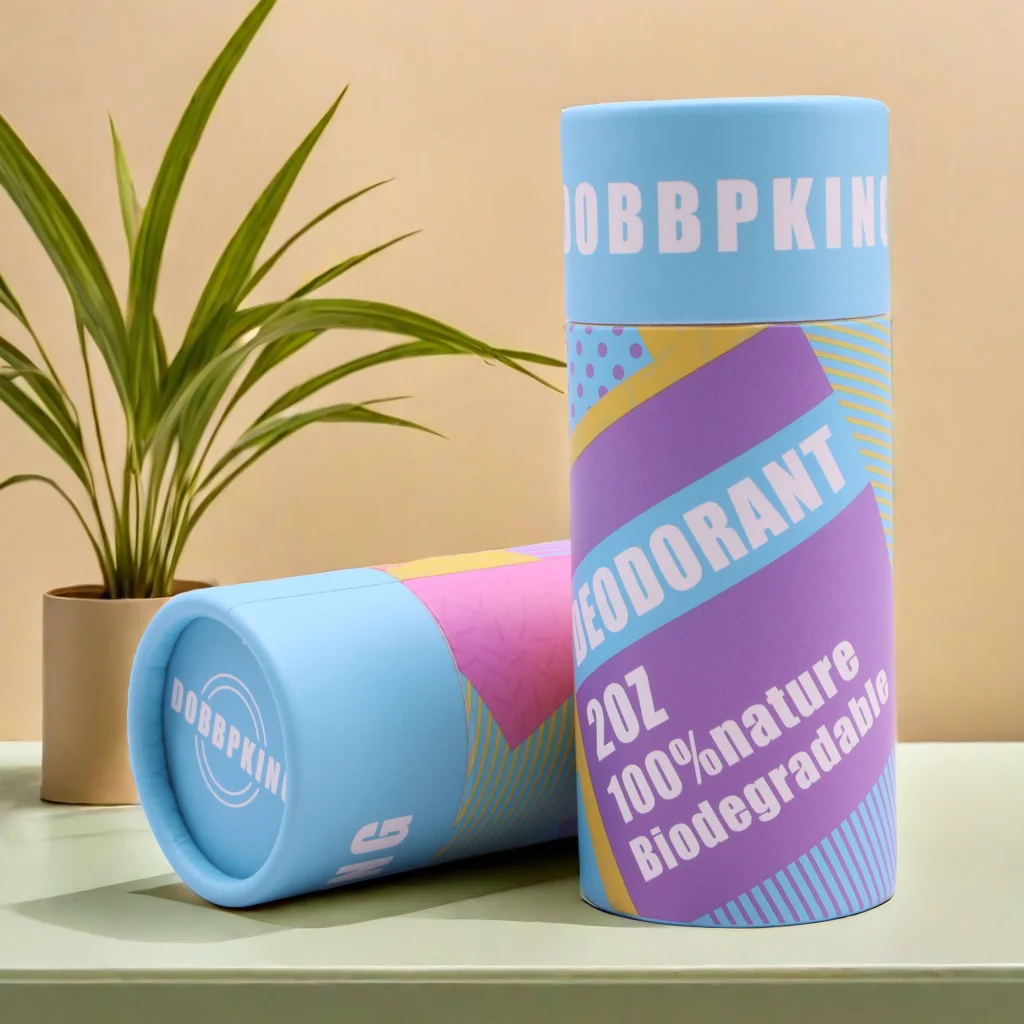 Free sample 100% biodegradable deodorant stick lip balm container wholesale cosmrtic tube containers and packaging tube