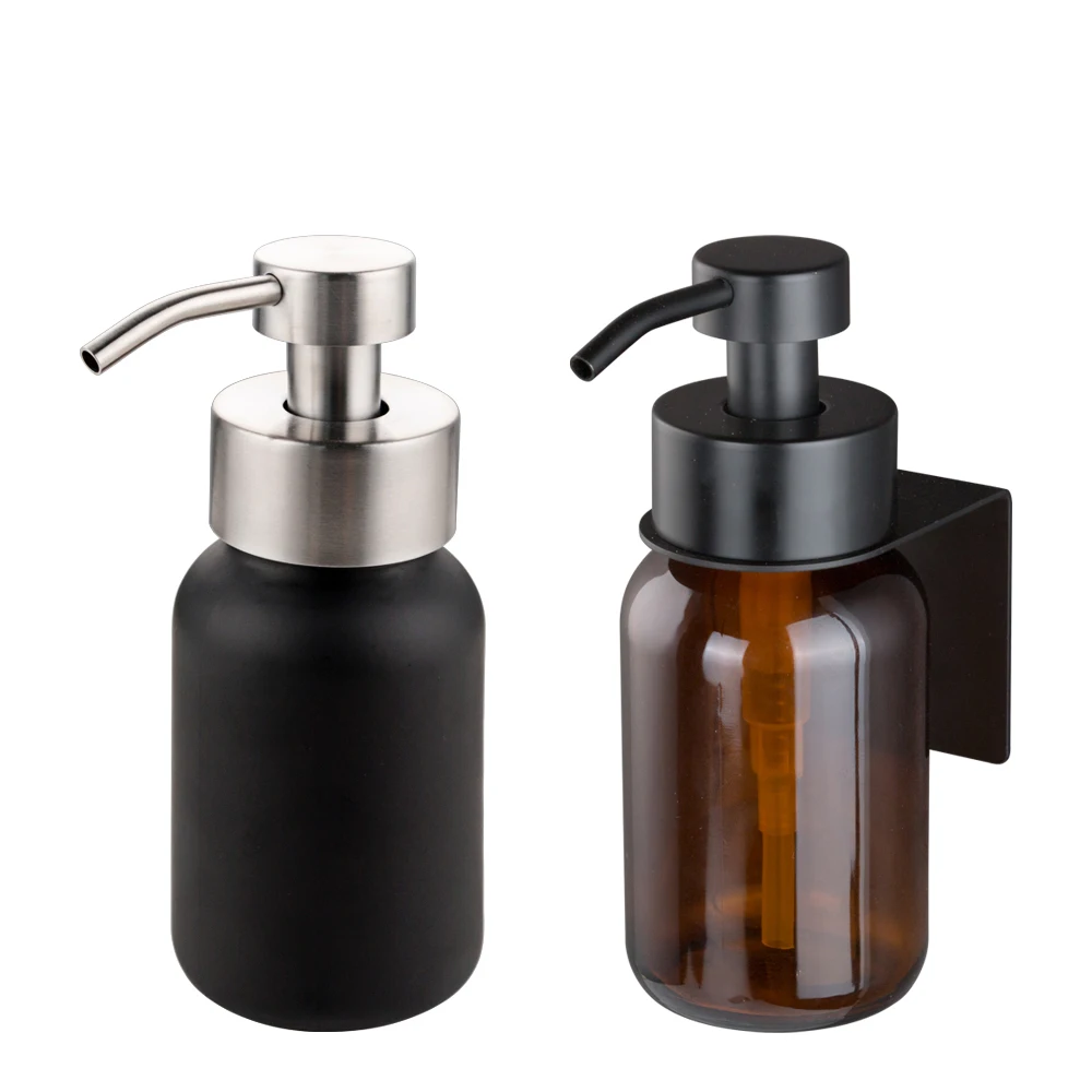 House Accessories Steel 304 Wall Mounted Soap Rack Dish Shower Body Soap Holder Wall Plastic Soap Bracket For Amber Bottle