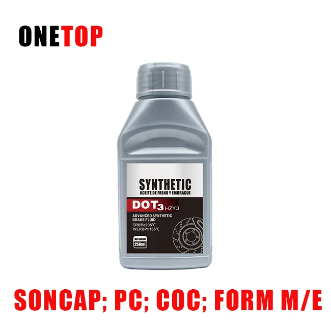 Car brake fluid Dot-3 Plastic bottle Manufacture Factory of 500ml Brake Fluid Dot3