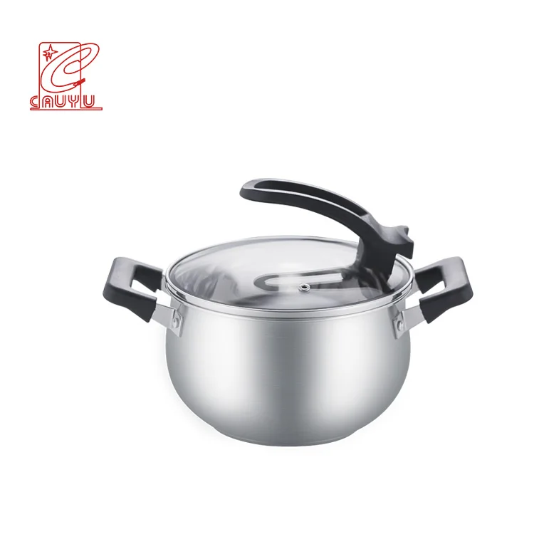 Household economic 5pcs stainless steel kitchenware industrial cooking cook ware cookware sets