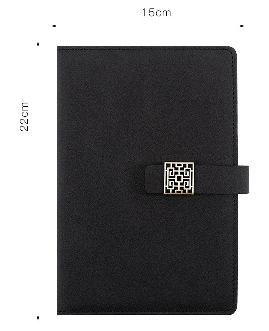 Business 4 piece gift sets usb flash drive & vacuum cup & pen and leather notebook with magnetic lock