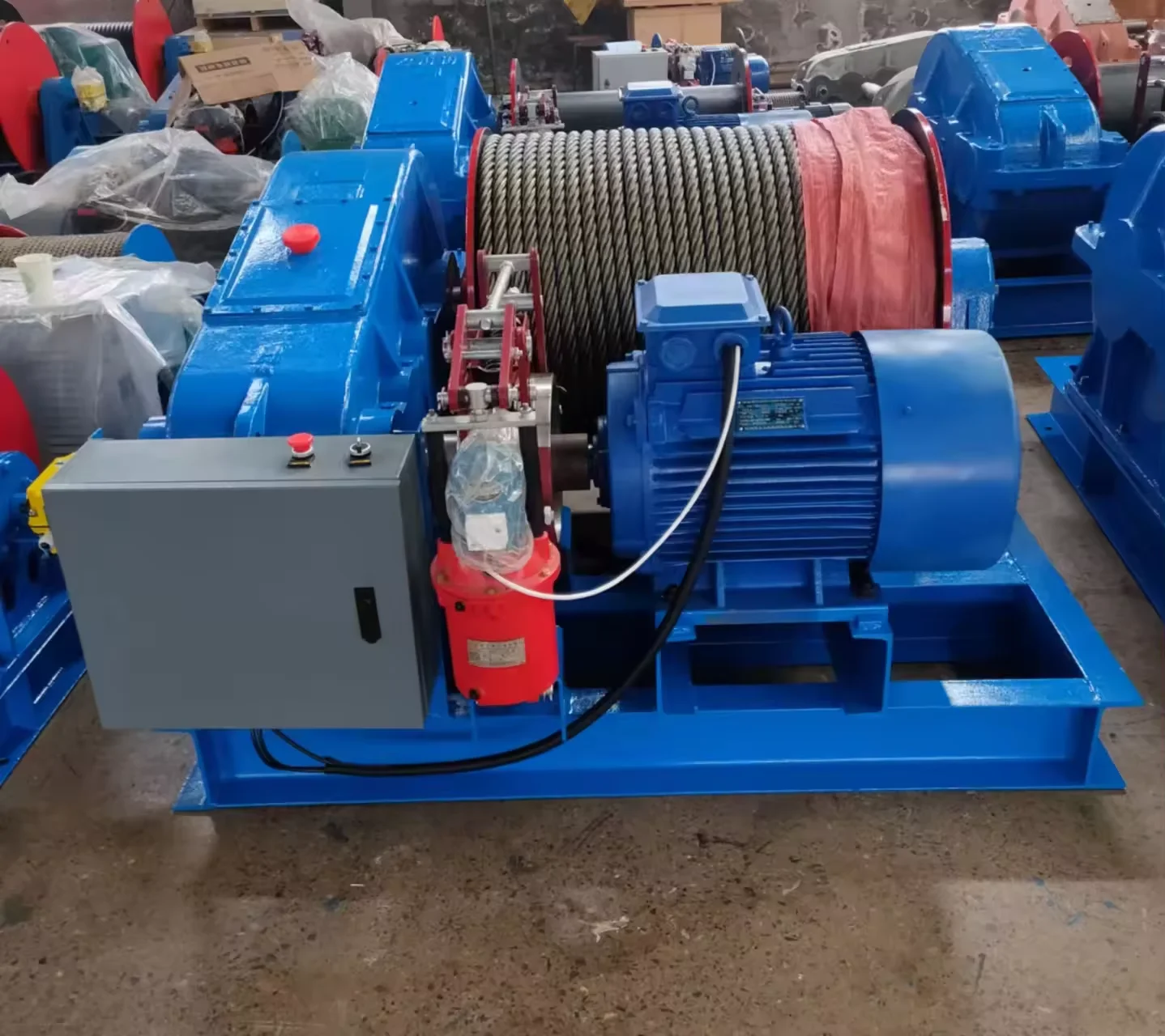 Manufacturer Direct Supply Large Multi-Purpose Construction Use 5 Ton-30 Ton Heavy Duty Winch with Cable Reeler electric winch