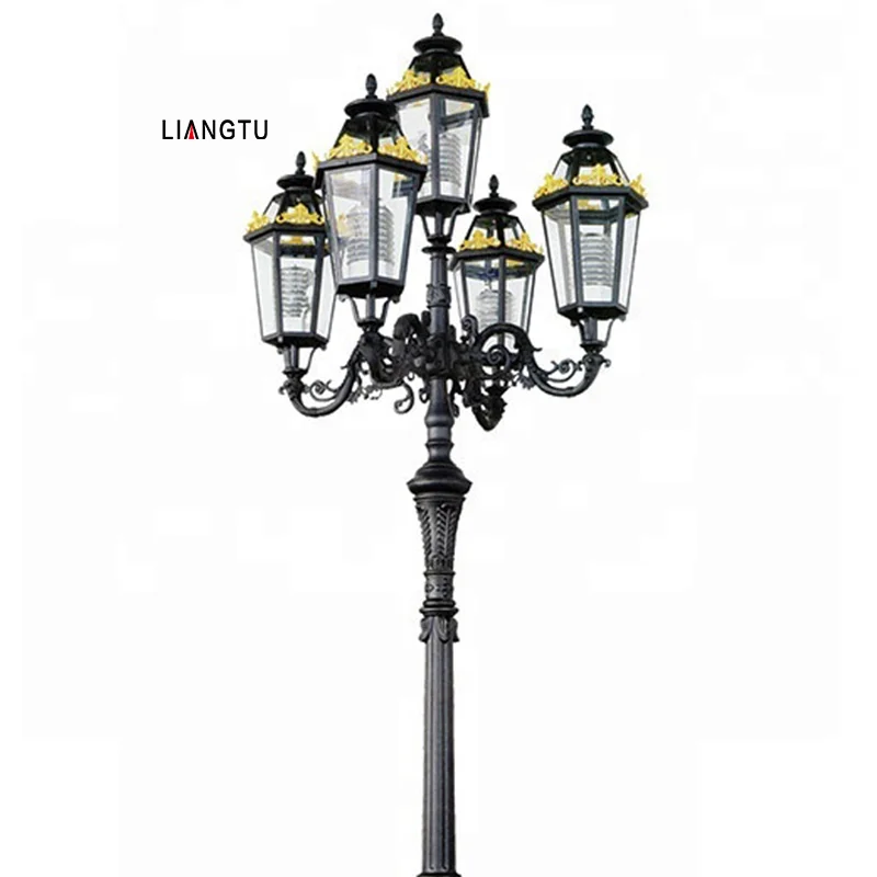 Factory Customized European Italian Style Retro E27 IP65 Outdoor Garden Landscape LED street light