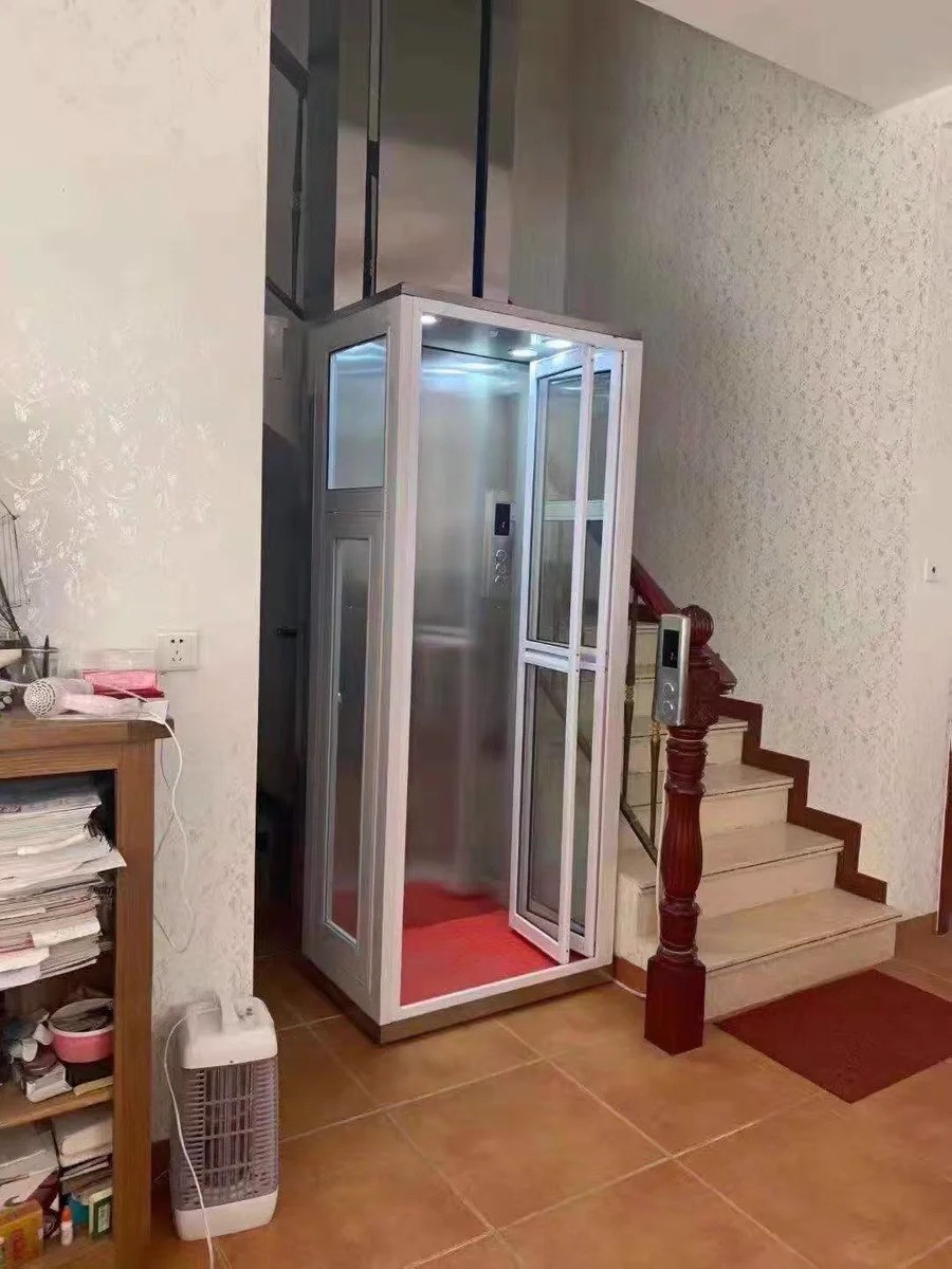 Wemet 300kg capacity hydraulic pumping station home elevator for wheelchair lift