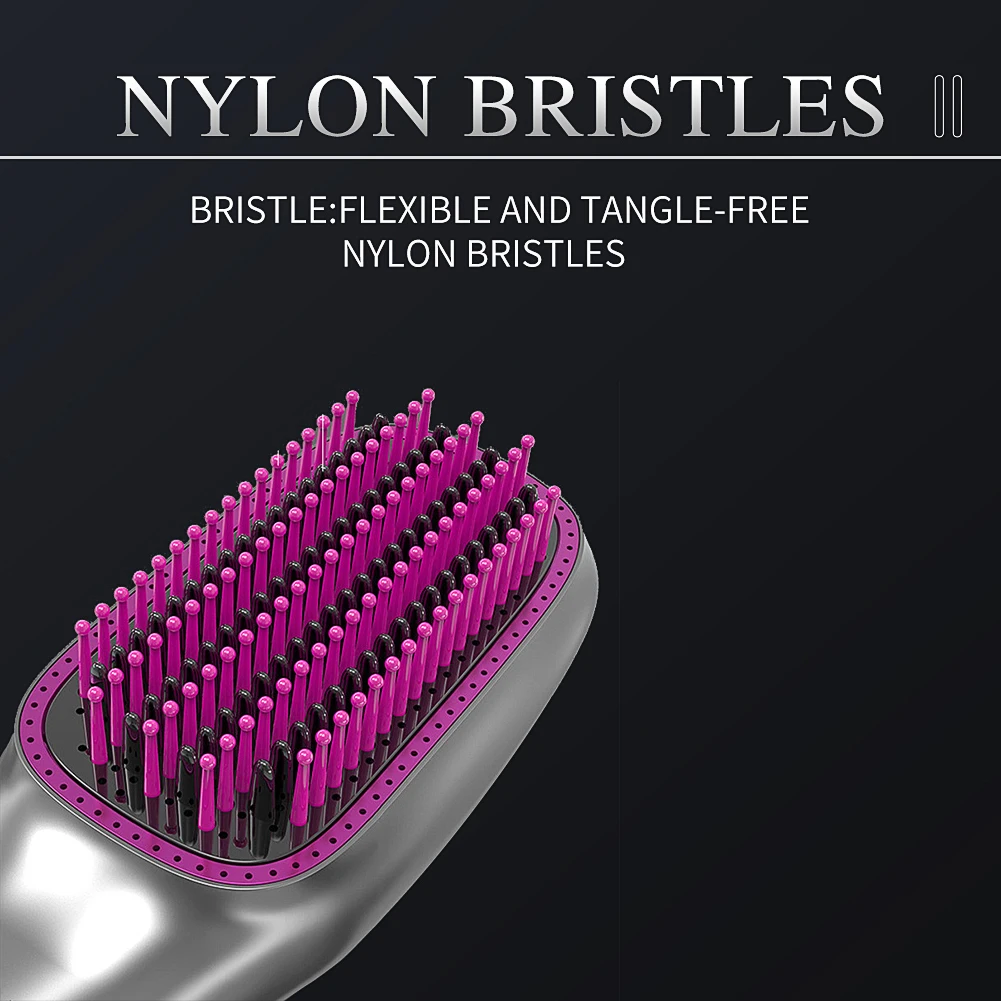 GTP Private Labeling Infrared Hair Straightening Comb Portable Hot Air Brush Water Mist Spray Hair Dryer Hair Dryer Brush