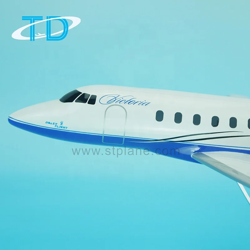 Hawker-800B 1:100 27cm Private Resin Model Aircraft Model