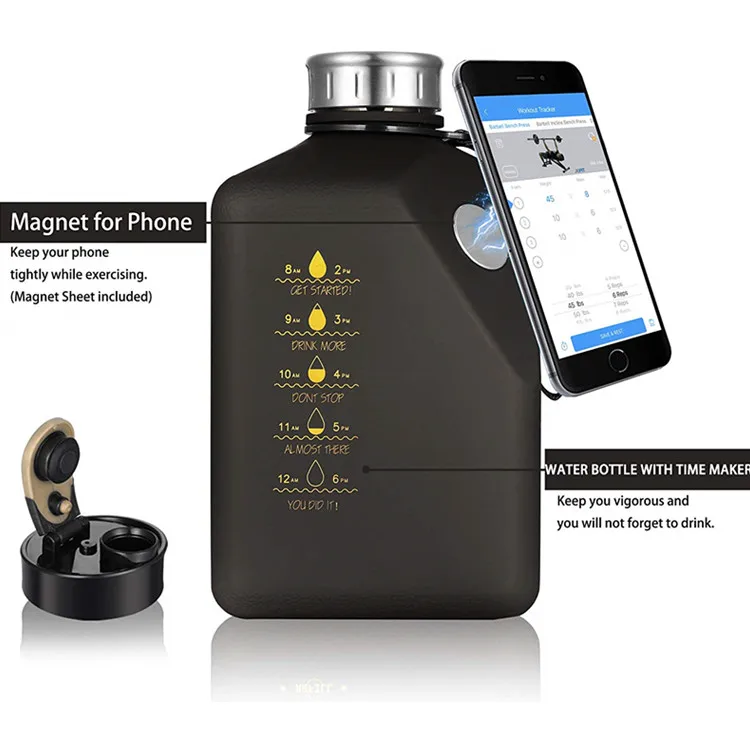 Amazon Hot Selling PETG GYM Plastic half Gallon Jug 2.7L Botella De Agua Wholesale Sport Water Bottle