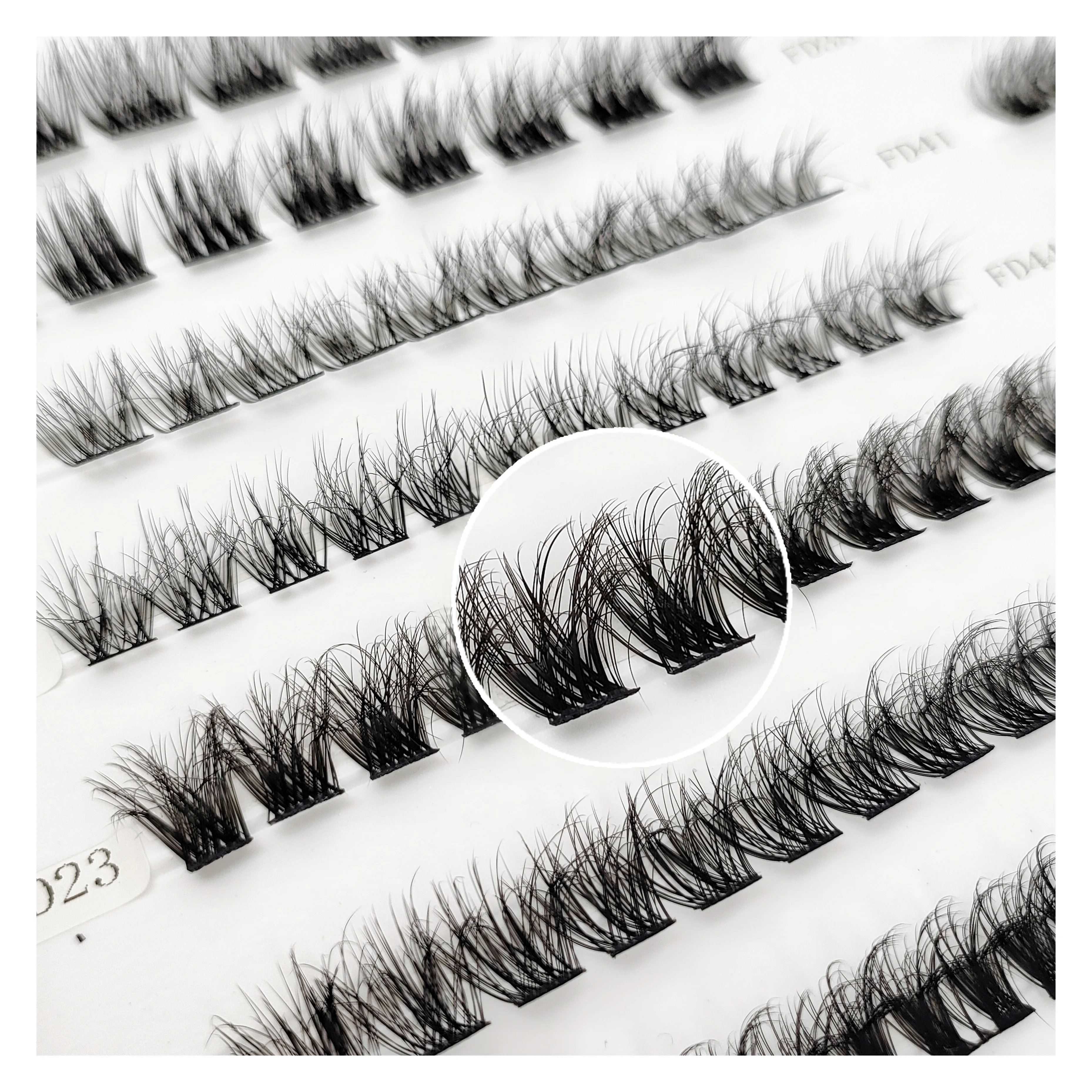 Individual 5D Fluffy Cluster Lashes Faux Mink Eye Lash Clusters DIY Eyelash Extensions