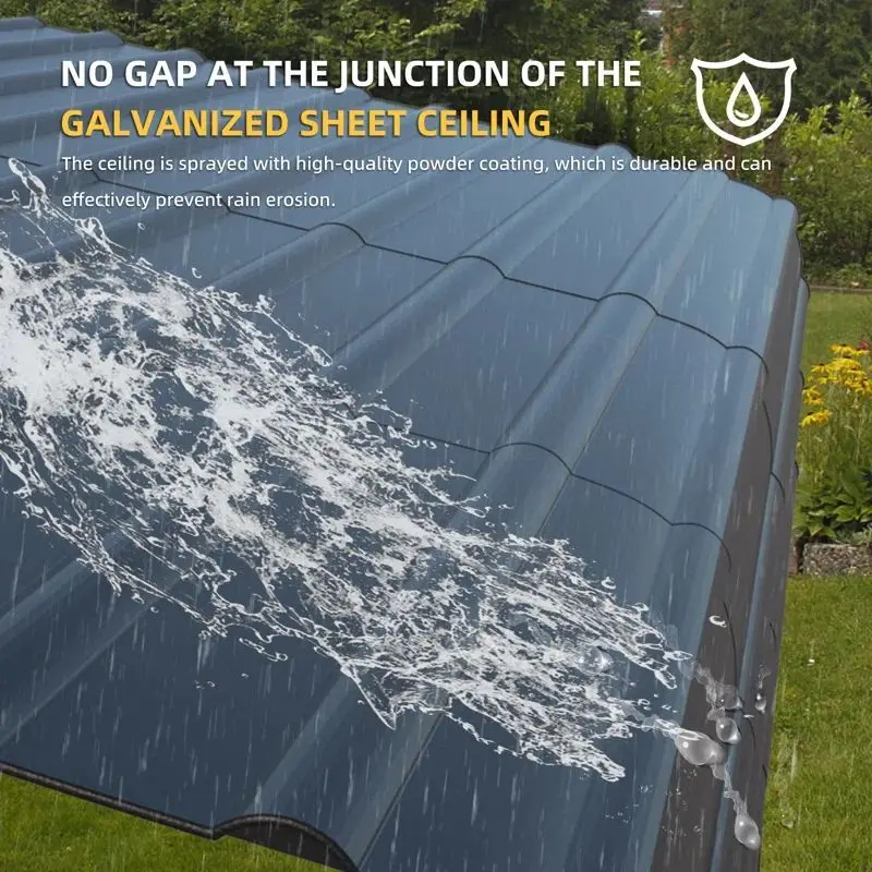 Factory Direct Sales Waterproof Free Standing Heavy Duty 12x20 Metal Carport Made in China For 2 Cars  Parking