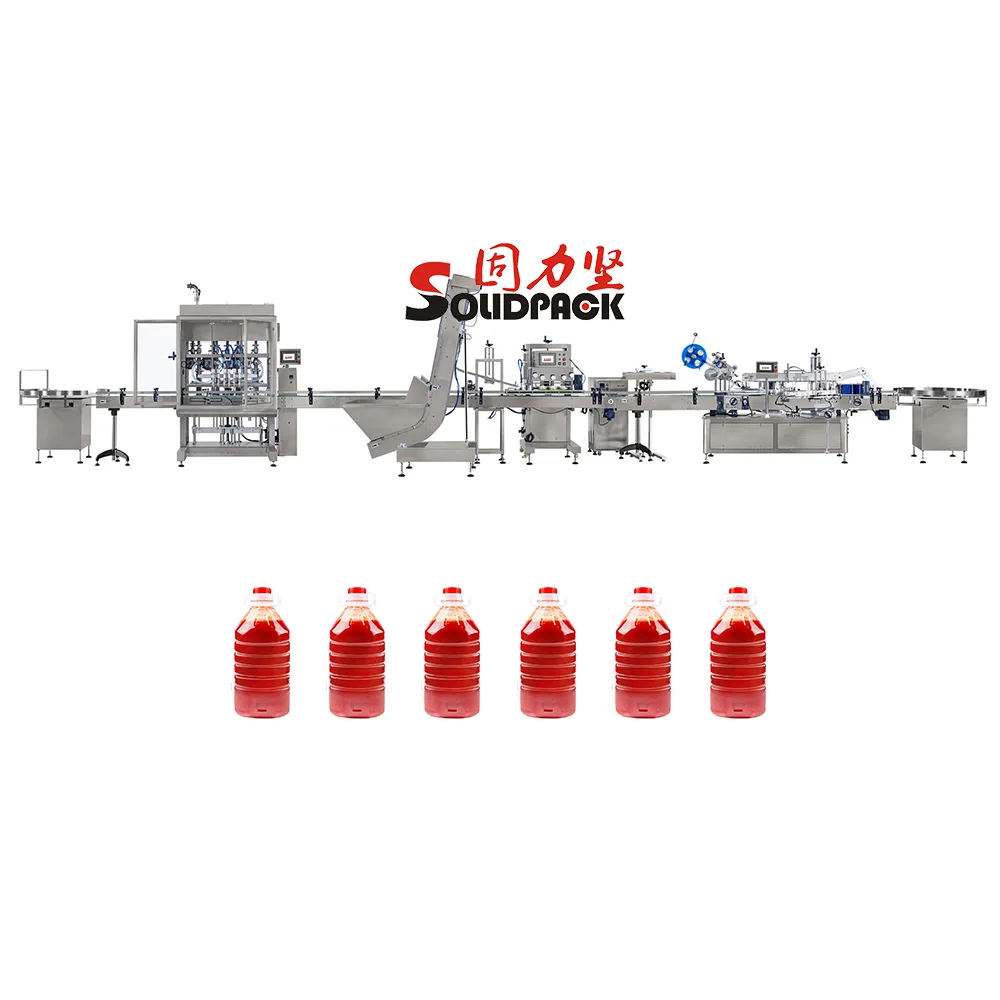 Solidpack, линия по производству стеклянных бутылок для растительного масла skim galllon, автоматическая мини-машина для розлива и закупорки