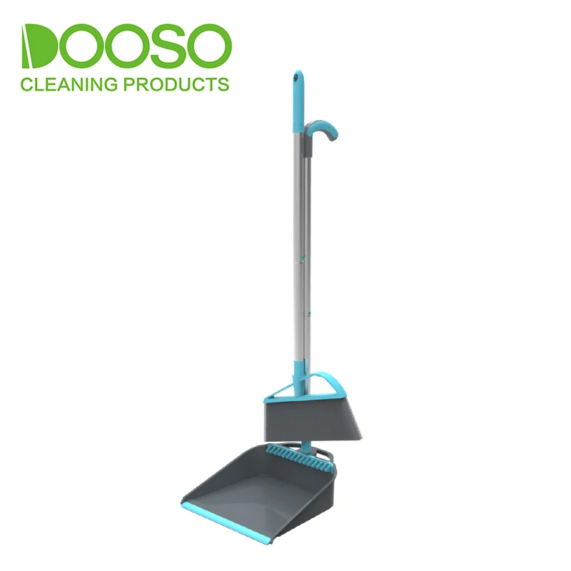 Modern Broom and Dustpan Set Heavy Duty for Home with Long Adjustable Handle Broom with Dust Pan