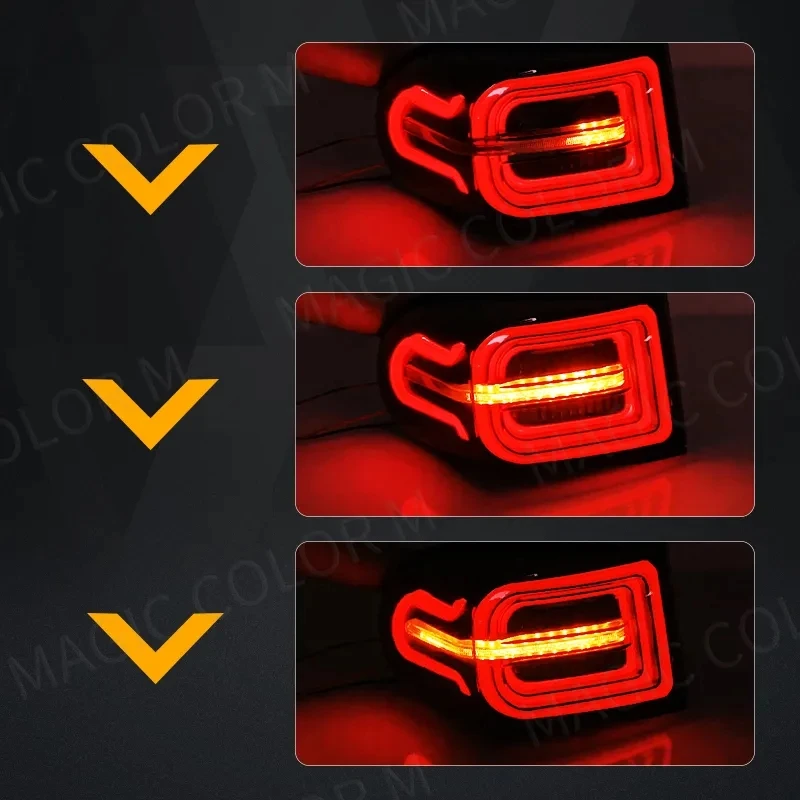 New Tail Lamps For Toyota FJ Cruiser 2007-2017 Car LED Rear Running Light Brake Lamp Dynamic Turn Signal Stop Warning Reflector