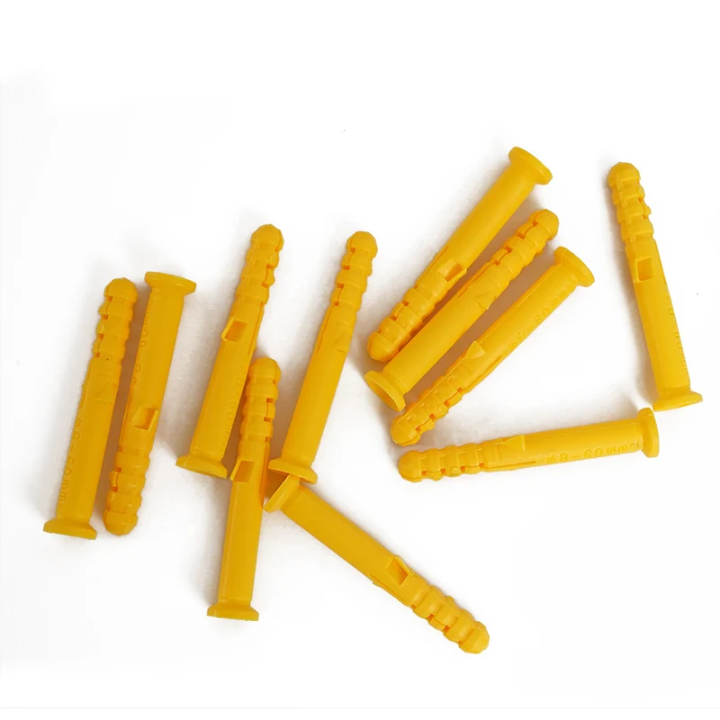 Yellow Self Drilling Drywall Plastic Anchors Nylon Plastic Toggle Anchor