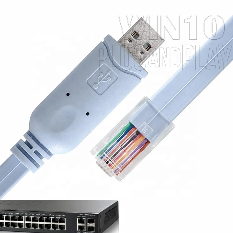 CH340 rolllover USB консольный кабель для маршрутизатора Cisco