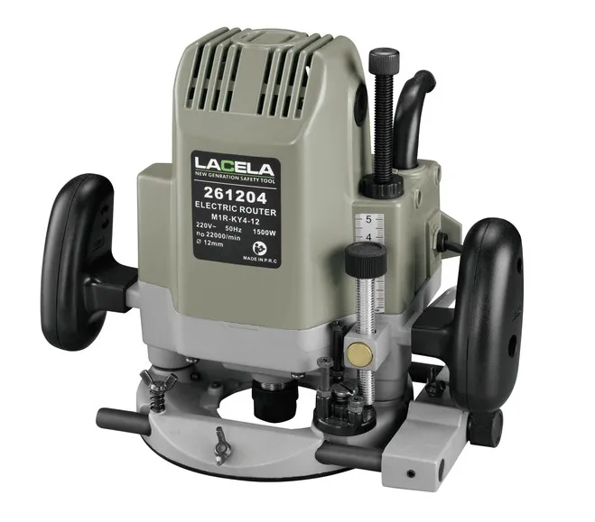 LACELA High power Hot Sale 1500w 12mm Electric Wood Router Machine