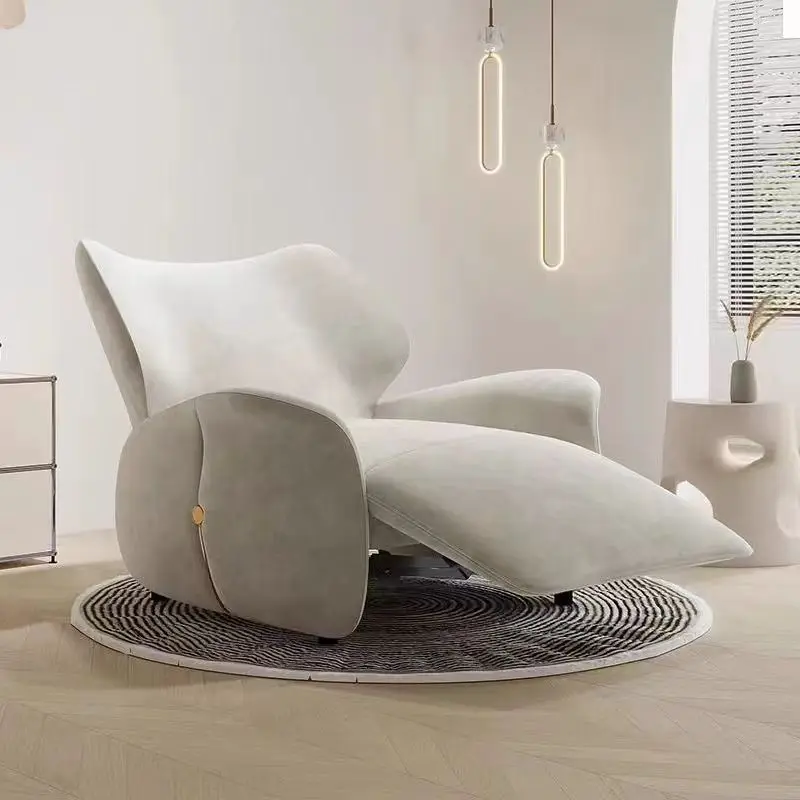 Luxury Leisure Sofa living room designer single sofa chair rotatable Italian light luxury study balcony leisure lounge chair