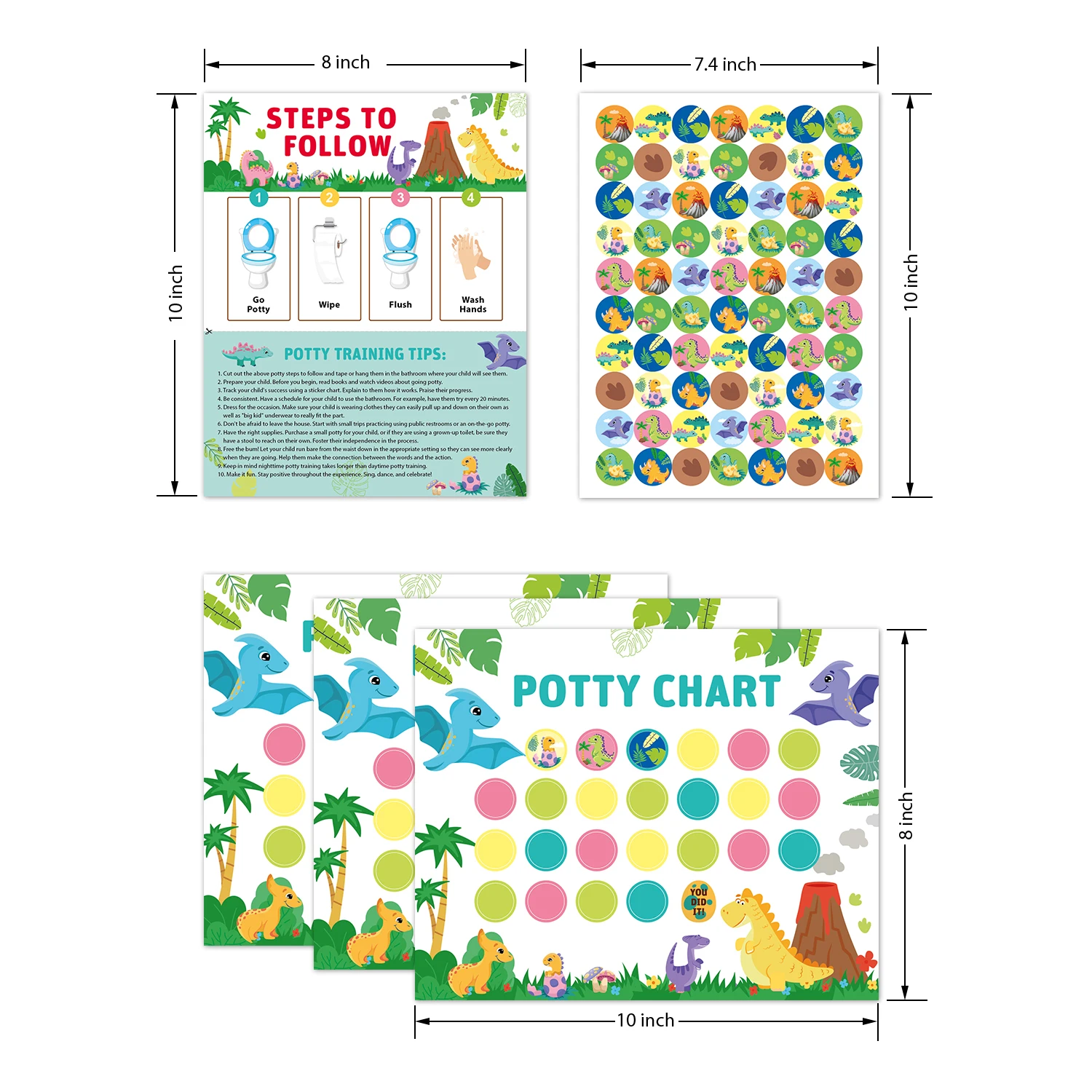 Potty Training Chart Construction Toilet Training Reward Chart with Stickers Boys Girls Toddler Potty Training for School Home