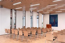 Chinese style removable wood office partition conference hall meeting room operable wall soundproof sliding division wall