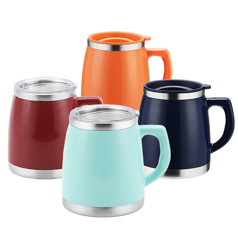 Colorful 500ml Double-Wall Insulated Stainless Steel travel Mug Business Gift Promotion-Colorful Water Cup