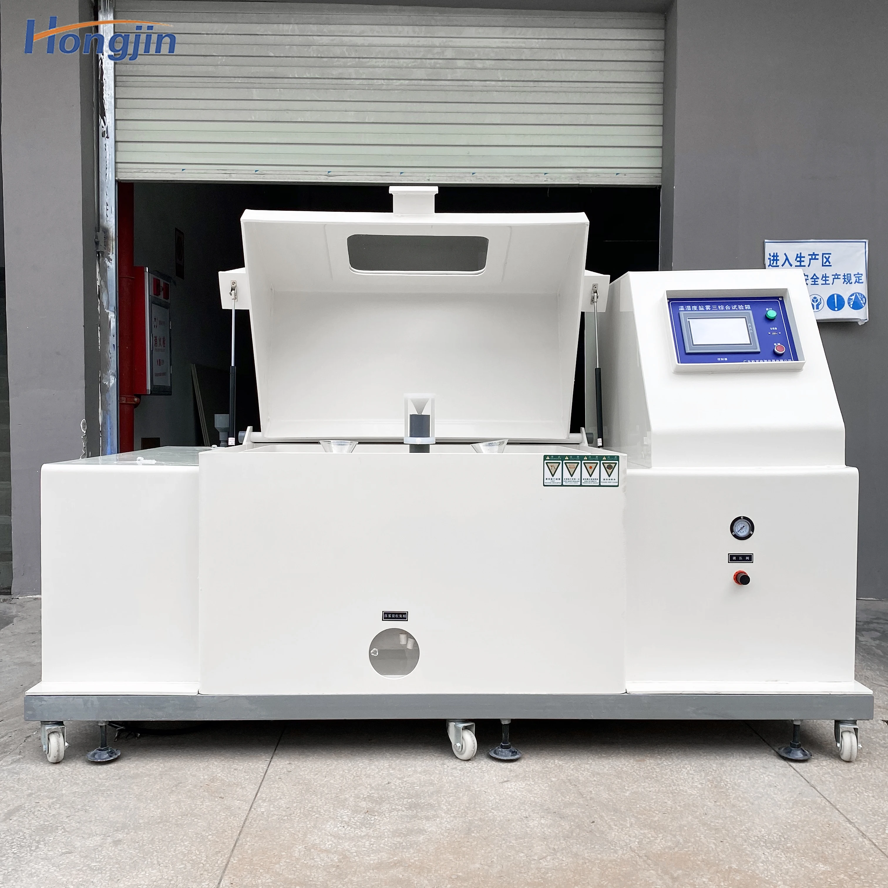 HONGJIN ASTM B117 60L / 90L / 120L Programmable Salt Fog Spray Corrosion Test Battery Function Salt Spray Test Machine