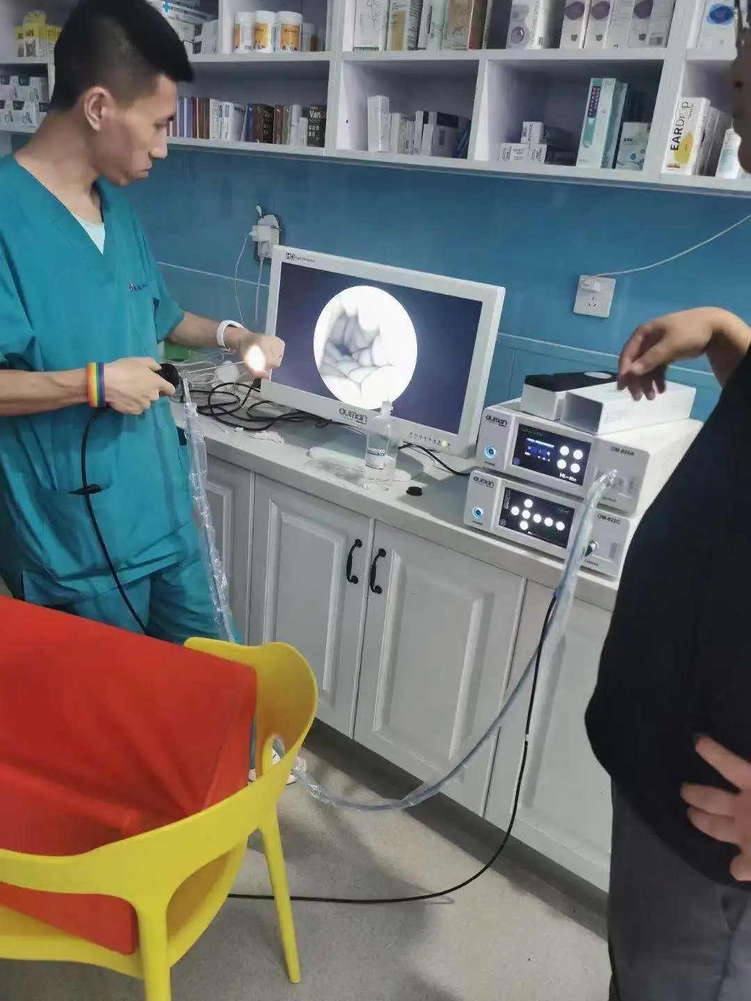 Medical laparoscopic tower endoscopy camera system set OM-822A