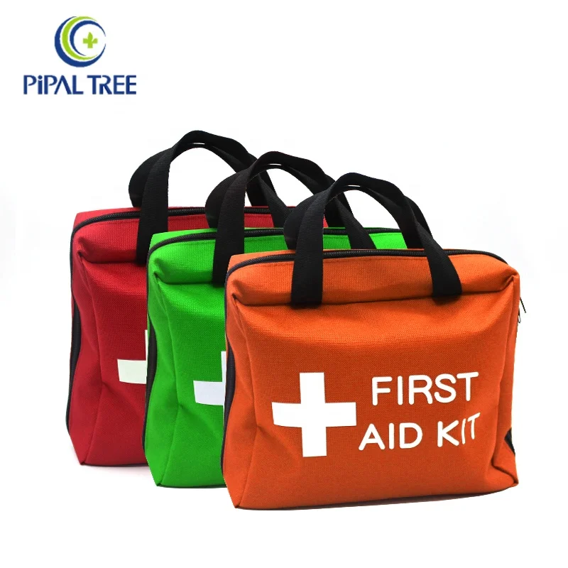 Wholesale 600D Waterproof Hand-held Emergency Bag First-aid Devices First Aid Kit Emergency Care Portable 600D Nylon Red