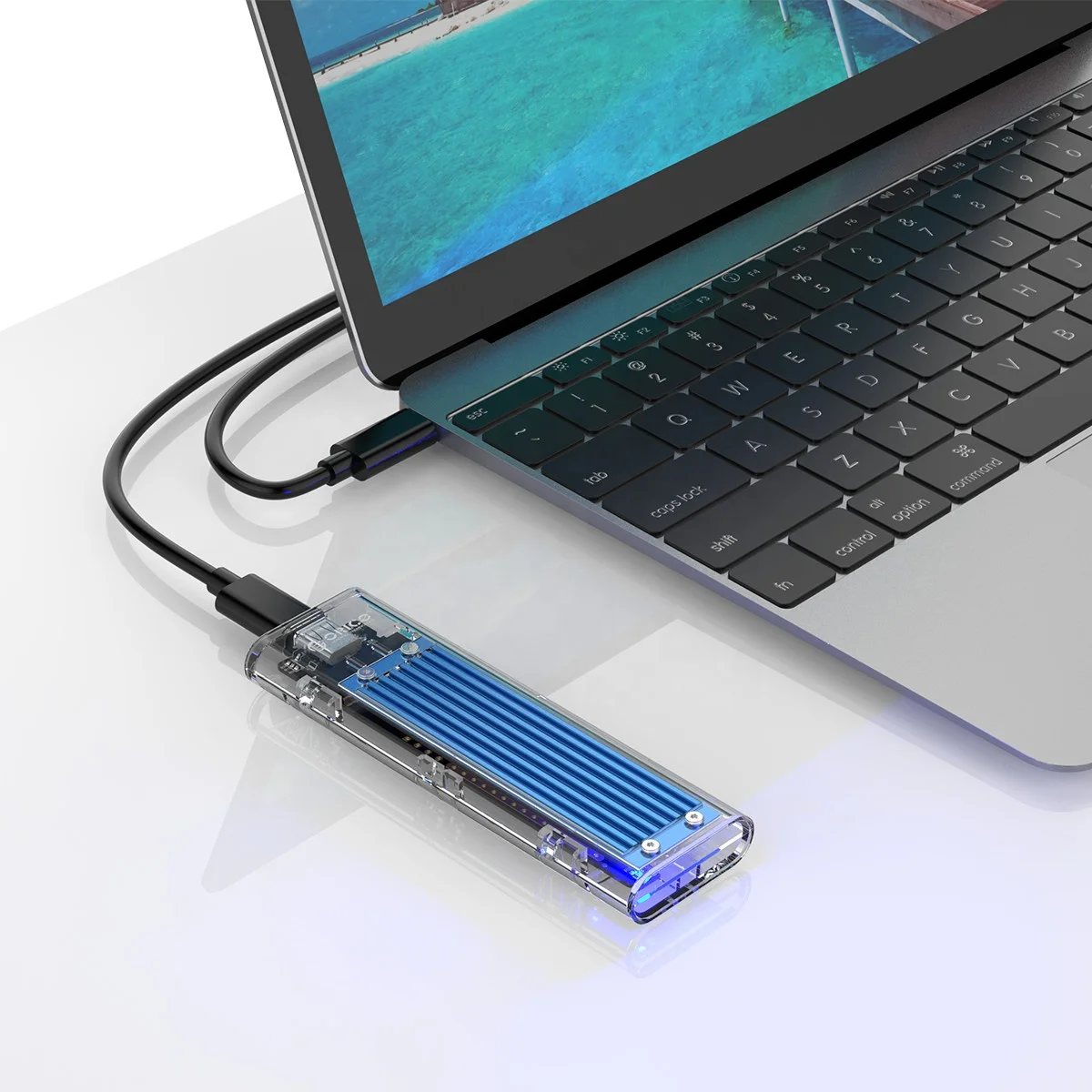 NVME M.2 корпус OEM/ODM прозрачный ORICO внешний SSD Usb C 3 1 Высокоскоростная передача 10