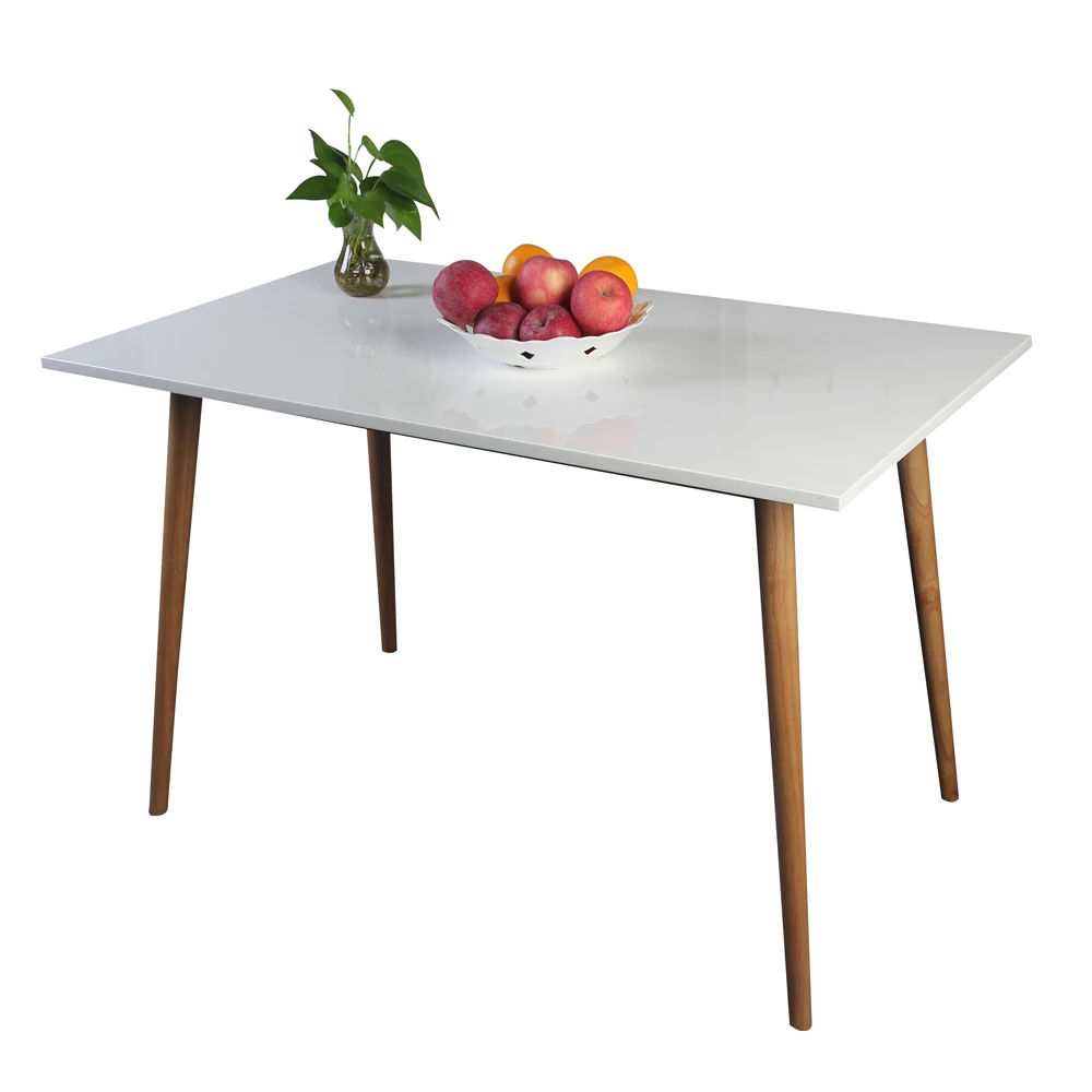 
120cm Length High Glossy White Dining Table, High Quality Indoor Furniture 