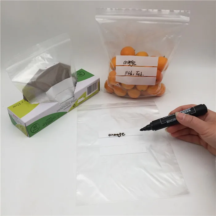 BPA free Clear small size zip lock plastic transparent zipper bag custom logo printed PE bag