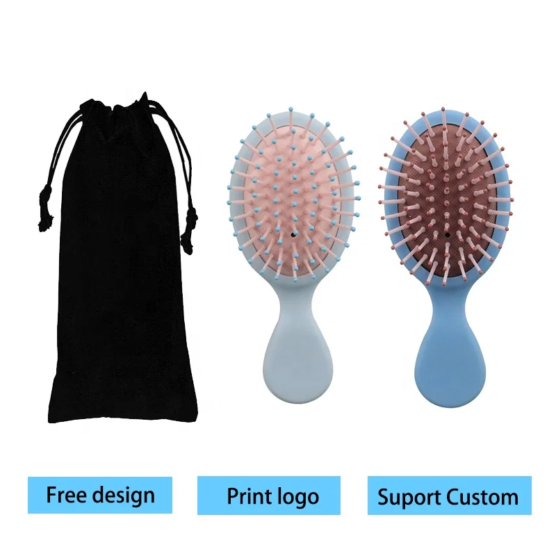 Professional factory plastic small wet hair brush for kids baby