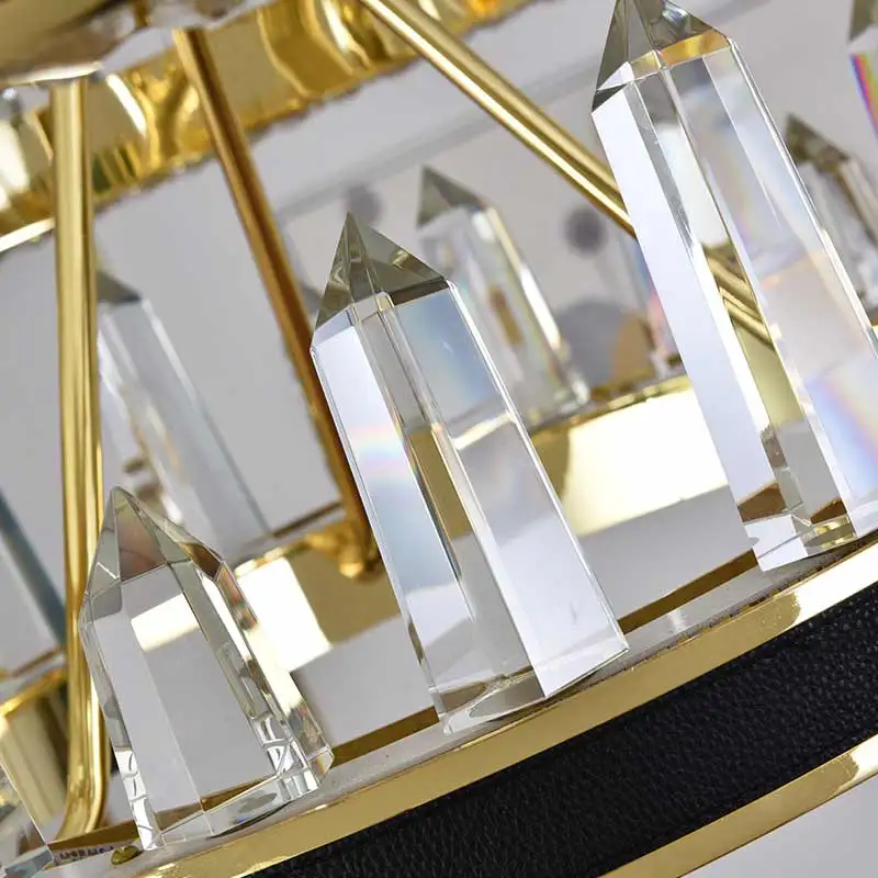 Luxury Crystal Chandeliers & Pendant Lights Hanging Modern LED Lamp Lustre for Home Decor Living Room Dining Room Kitchen Hotel