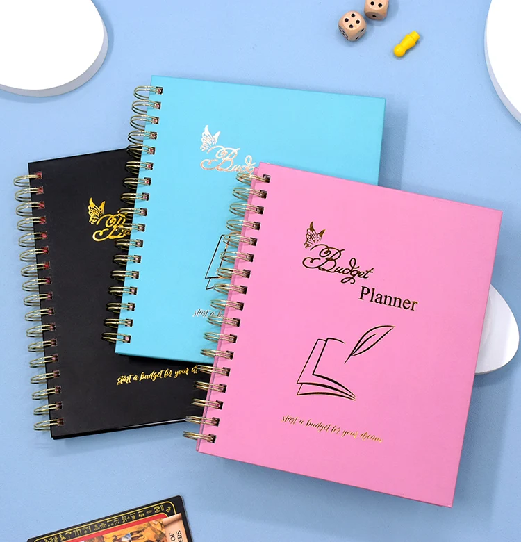 Wholesale 2024-2025 A5 Black Spiral Weekly Wellness Goal Diary Journal Planner Notebook Gift Box Set