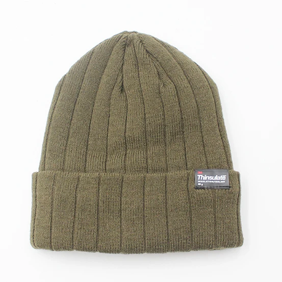 Thermal Warm Wool Acrylic 3M Fleece Lined Knitted Beanie For Outdoor Cold Storage Cashmere Hat Adults Winter Hats