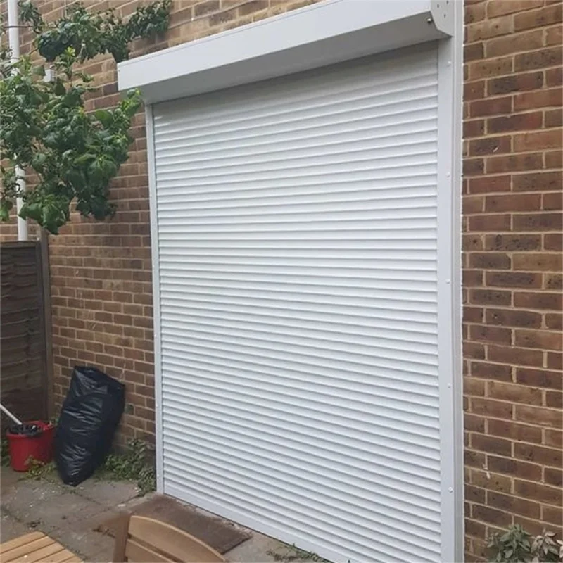 TOMA European Standard Motorized Aluminum Shutters Steel Roller Shutter with Rolling Pull Opening Method Porte Aluminum