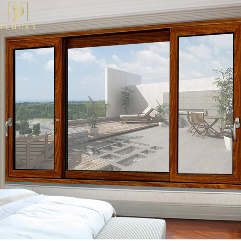 Foshan supplier Double glazes interior aluminum sliding window
