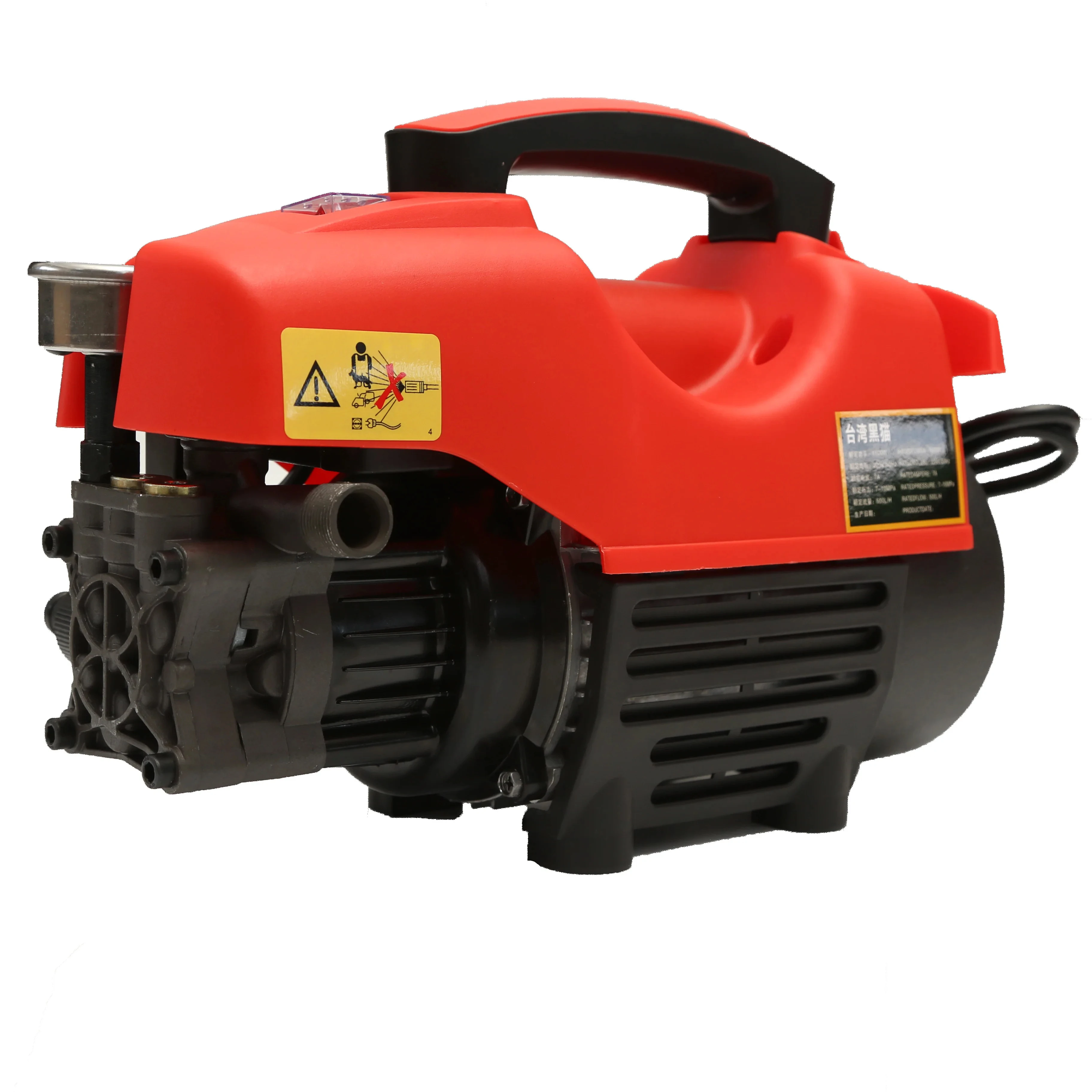 Jerrys handheld electric high pressure car washer with pressure gauge