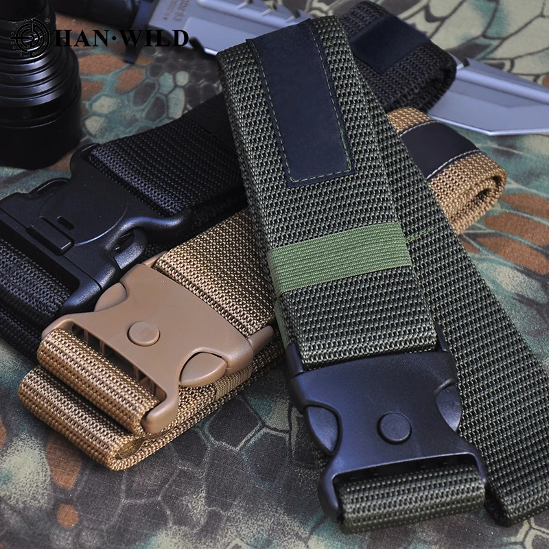 OEM factory polyester travel belt Tactical  Belt for Men solid color Nylon Belt