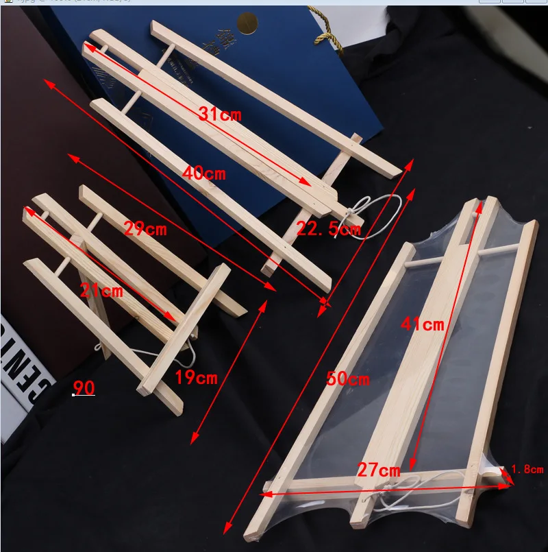 2024 Hot Sale Cheap Price Mini Wooden Portable Foldable Tabletop Easel For Painting
