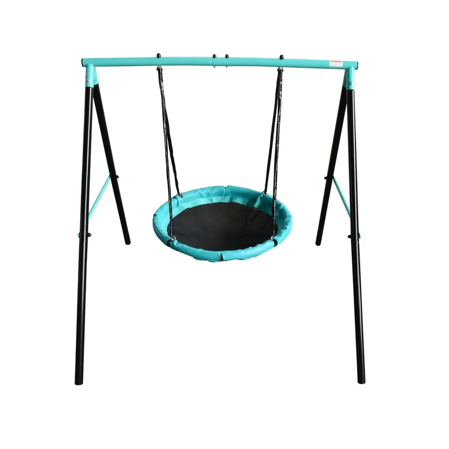 
TUV Certification Factory Hot Sales Outdoor Garden Metal Single Swing Sets For Children Easy Assembly 