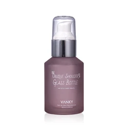 New Design Luxury 30ml 60ml 100ml Oblique Shoulder Bottle Customized Green Serum Essential Oil Dropper Glass Bottle With Pump