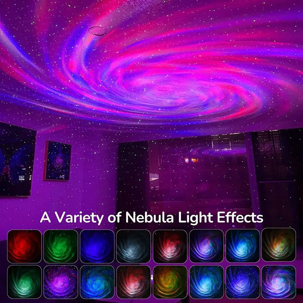 NEW Space Starry Projector Light Capsule Galaxy Star Beauty UFO Night Light Sky Nights Lamp For Bedroom Home Decorative